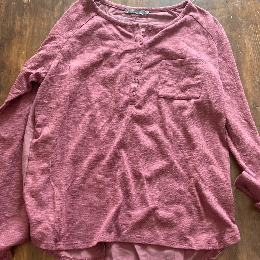 Prana raspberry colored shirt size medium